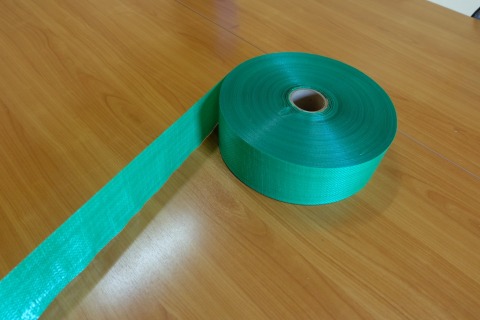 พลาสติกสานเคลือบสีน้ำเขียว