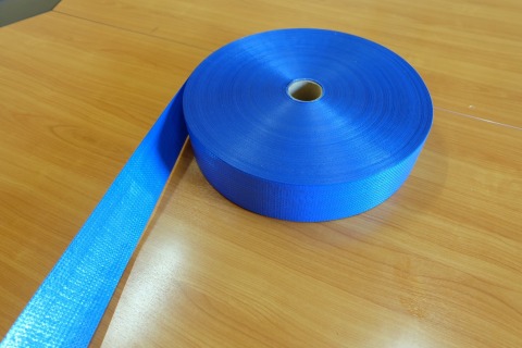 พลาสติกสานเคลือบสีน้ำเงิน